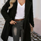 Devine Pocketed Long Sleeve Hooded Teddy Coat