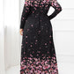 Plus Size Round Neck Maxi Dress with Pockets