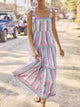 Tied Contrast Wide Strap Cami Dress Lilac