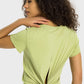 Tie Back Short Sleeve Sports Tee