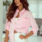 Pocketed Button Up Long Sleeve Shirt