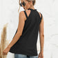 Cutout Mock Neck Tank