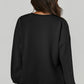 High-Low Round Neck Long Sleeve Sweatshirt