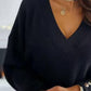 V-Neck Long Sleeve Sweatshirt