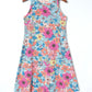 Floral Round Neck Sleeveless Dress