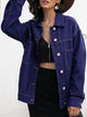 Buttoned Denim Jacket Dark