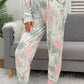 Tie-Dye Round Neck Top and Drawstring Pants Lounge Set