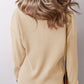 Pocketed Round Neck Long Sleeve Top