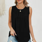 Ruched Round Neck Tank