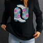 Boots Round Neck Long Sleeve Sweatshirt