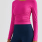 Lightweight Round Neck Long Sleeve Sports Top