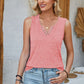 Heathered Notched Wide Strap Tank