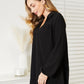 Celeste Full Size Long Sleeve Ribbed Blouse