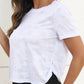 Ice Silk Mesh Round Neck Short Sleeve T-Shirt