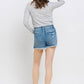 Vervet by Flying Monkey Distressed Raw Hem Denim Shorts