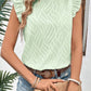 Frill Mock Neck Cap Sleeve Top