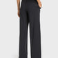 Drawstring Waist Wide Leg Sports Pants with Pockets