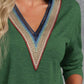 V-Neck Long Sleeve T-Shirt