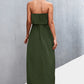 Strapless Split Maxi Dress