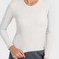 Round Neck Long Sleeve Sports Top