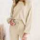 Long Sleeve Lounge Top and Drawstring Pants Set