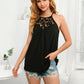 Spliced Lace Grecian Neck Tank