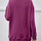 Collared Neck Dropped Shoulder Sweatshirt