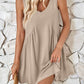 Plunge Wide Strap Mini Tank Dress