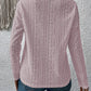 Eyelet Round Neck Long Sleeve Top