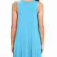 Full Size Round Neck Sleeveless Dress with Pockets