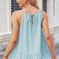 Tied Ruffled Round Neck Cami