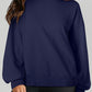 High-Low Round Neck Long Sleeve Sweatshirt