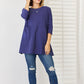 Pocketed Round Neck Half Sleeve Blouse