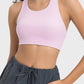 Cutout Round Neck Active Tank