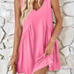 Plunge Wide Strap Mini Tank Dress