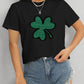 Lucky Clover Round Neck T-Shirt