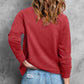 Heart Pearl Detail Round Neck Sweatshirt