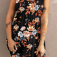 Double Take Printed Scoop Neck Sleeveless Buttoned Magic Dress with Pockets