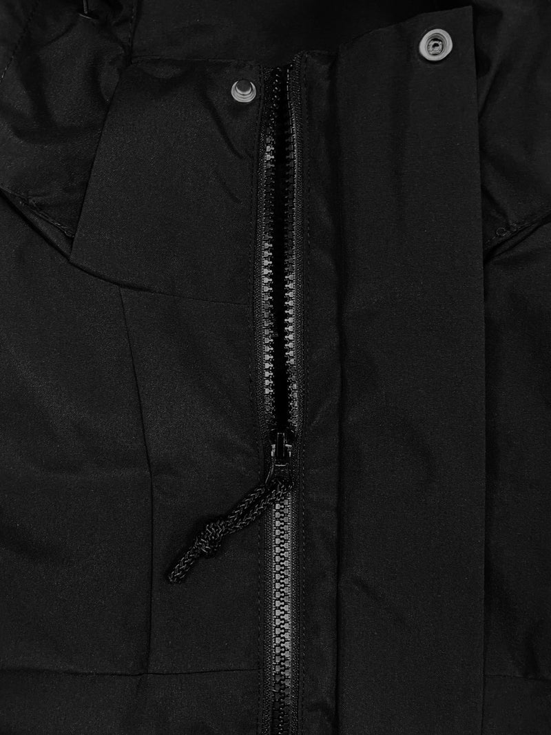 Contrast Zip Up Hooded Trench Coat with Liner