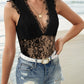 Perfee Lace Backless V-Neck Sleeveless Bodysuit