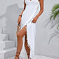 Backless Tassel Surplice Spaghetti Strap Cover Up Dress