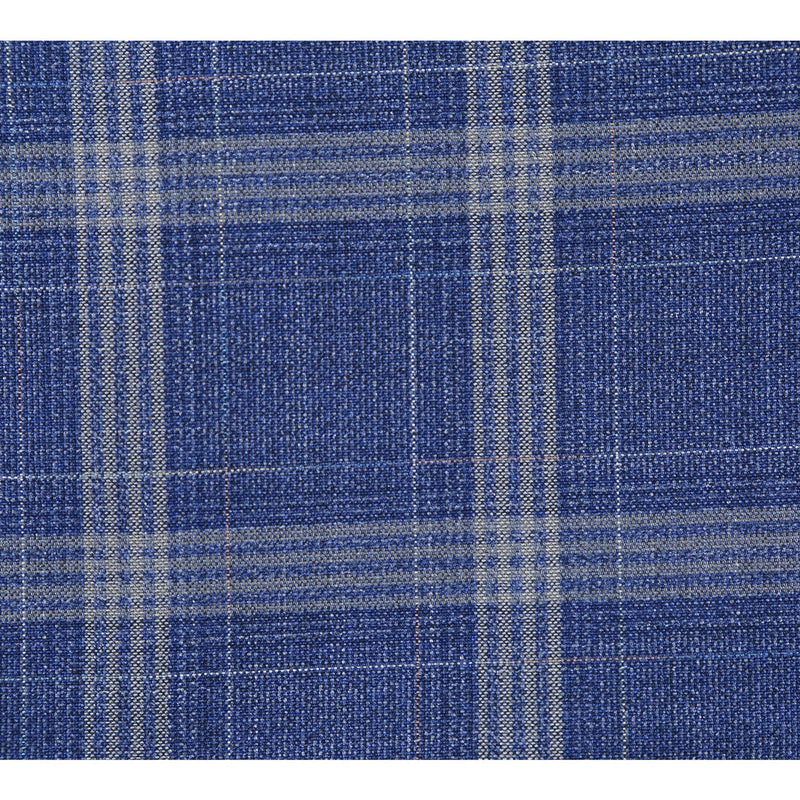 82-60-400EL Blue with Marigold Check Suit