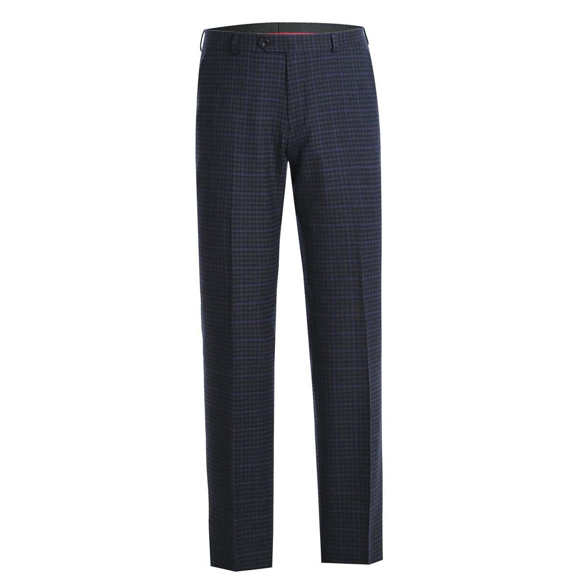 562-6 Men's Slim Fit Wool Stretch Checked Suits