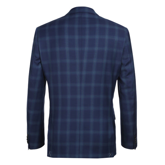 562-5 Men's Classic Fit Wool Checked Suits