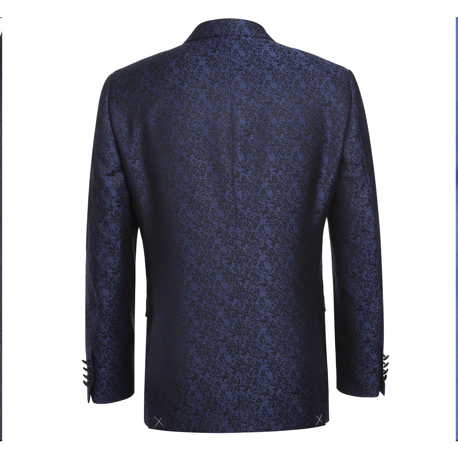 290-6 Men's Slim Fit Dark Blue Tuxedo Blazer