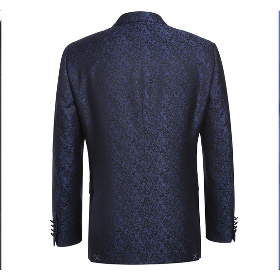 290-6 Men's Slim Fit Dark Blue Tuxedo Blazer