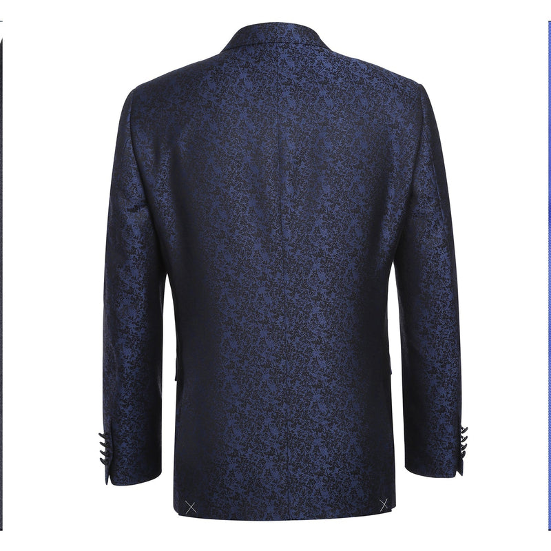 290-6 Men's Slim Fit Dark Blue Tuxedo Blazer