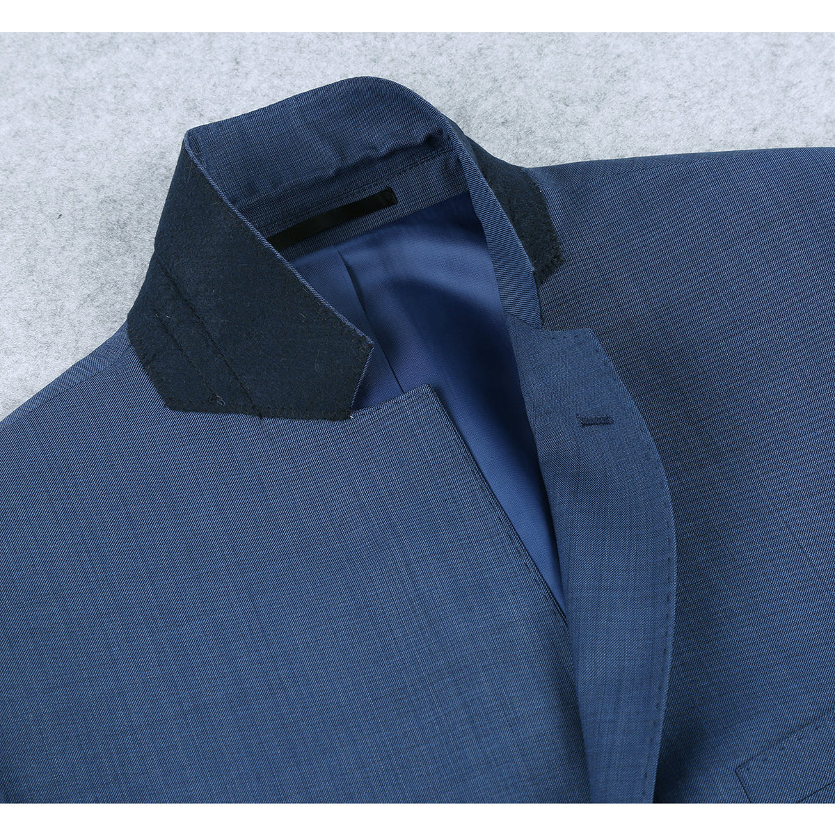 557-1 Men's 2-Piece Slim Fit Single Breasted Wool Suit