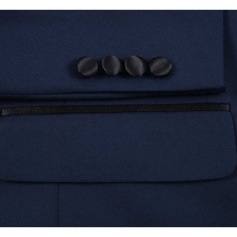 201-19 Men's New Slim Fit Peak Tuxedo