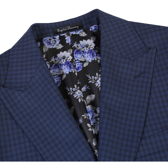 EL92-51-410 Grey Blue Wool Suit